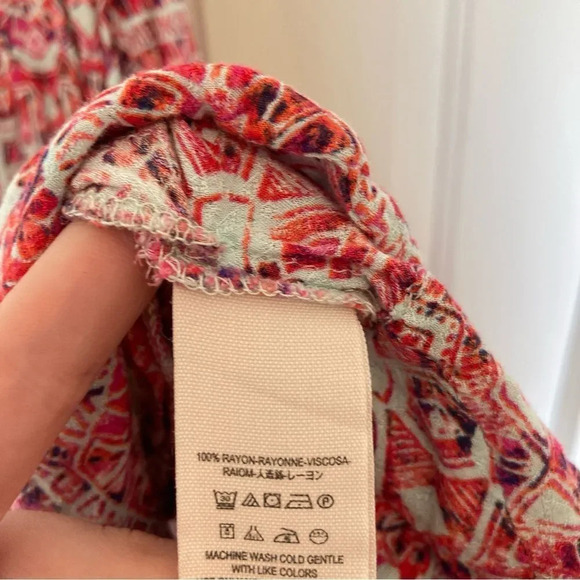 FREE PEOPLE Simone Batik Print Drop Waist Dress Size XS - Picture 6 of 8